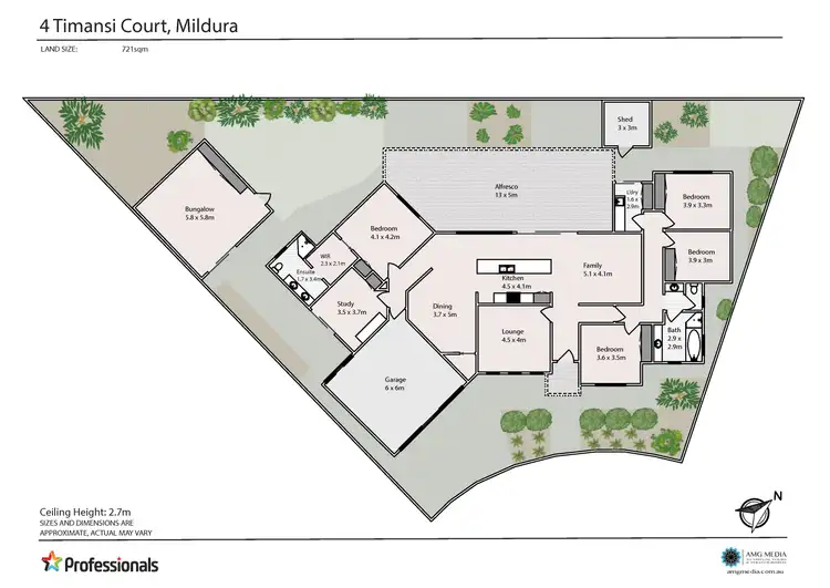 Floorplan of Homely house listing, 4 Timansi Court, Mildura VIC 3500