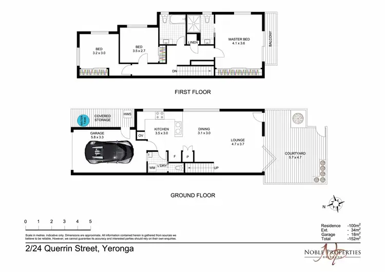 Floorplan of Homely townhouse listing, 2/24 Querrin Street, Yeronga QLD 4104