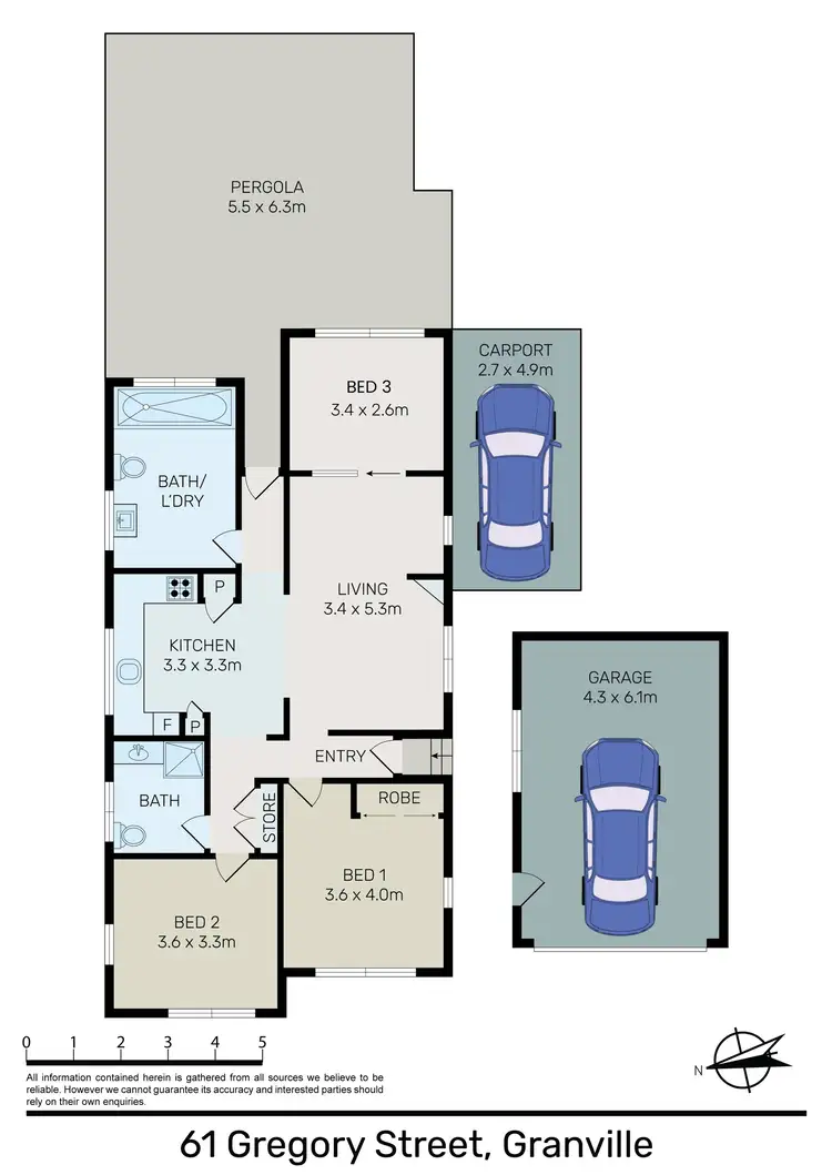 Floorplan of Homely house listing, 61 Gregory Street, Granville NSW 2142
