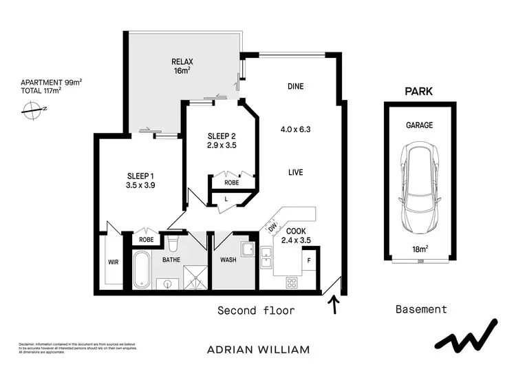 Floorplan of Homely apartment listing, 90/18 Cecilia Street, Marrickville NSW 2204