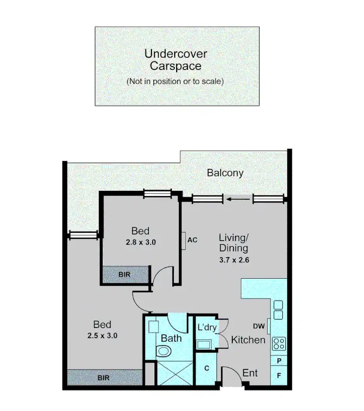 Floorplan of Homely apartment listing, 212/70 Batesford Road, Chadstone VIC 3148