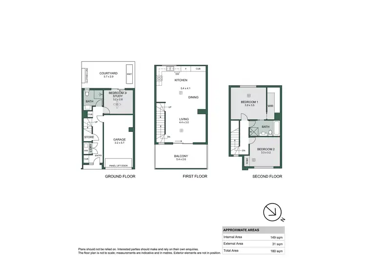 Floorplan of Homely townhouse listing, 5G Tyson Street, Ashford SA 5035