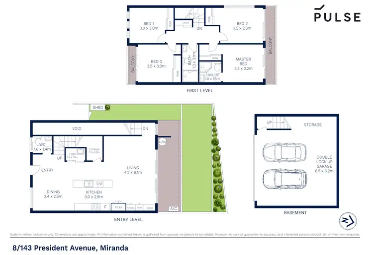 Floorplan of Homely townhouse listing, 8/143 President Avenue, Miranda NSW 2228