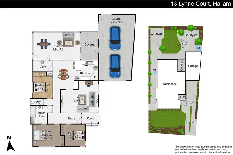 Floorplan of Homely house listing, 13 Lynne Court, Hallam VIC 3803