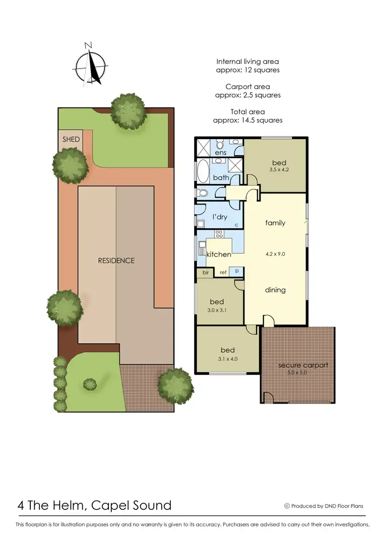 Floorplan of Homely house listing, 4 The Helm, Capel Sound VIC 3940
