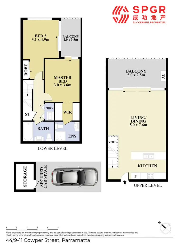 Floorplan of Homely apartment listing, 44/9-11 Cowper Street, Parramatta NSW 2150