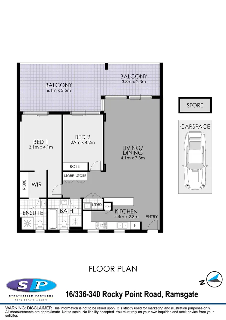 Floorplan of Homely apartment listing, 16/336-340 Rocky Point Road, Ramsgate NSW 2217