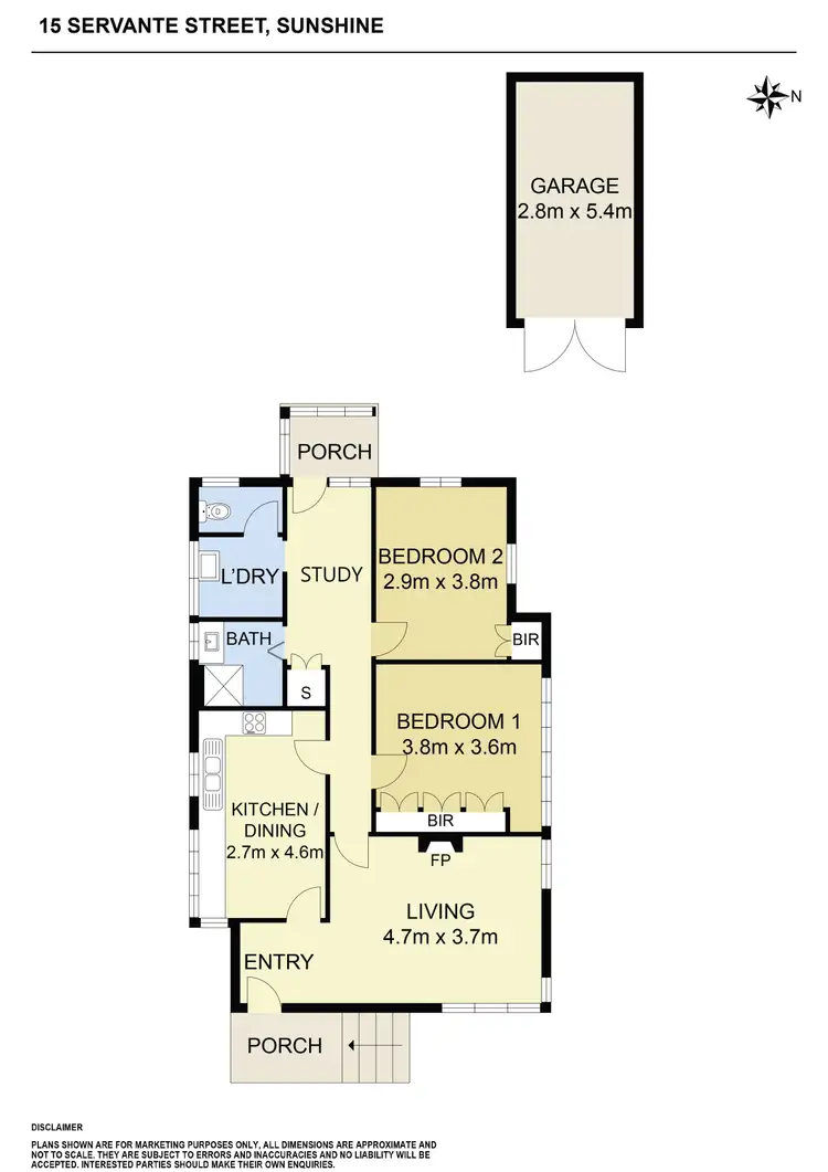 Floorplan of Homely house listing, 15 Servante Street, Sunshine VIC 3020