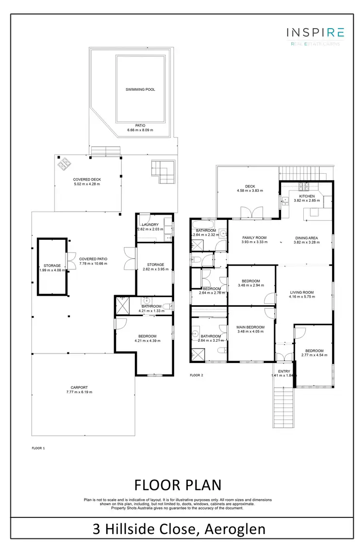 Floorplan of Homely house listing, 3 Hillside Close, Aeroglen QLD 4870