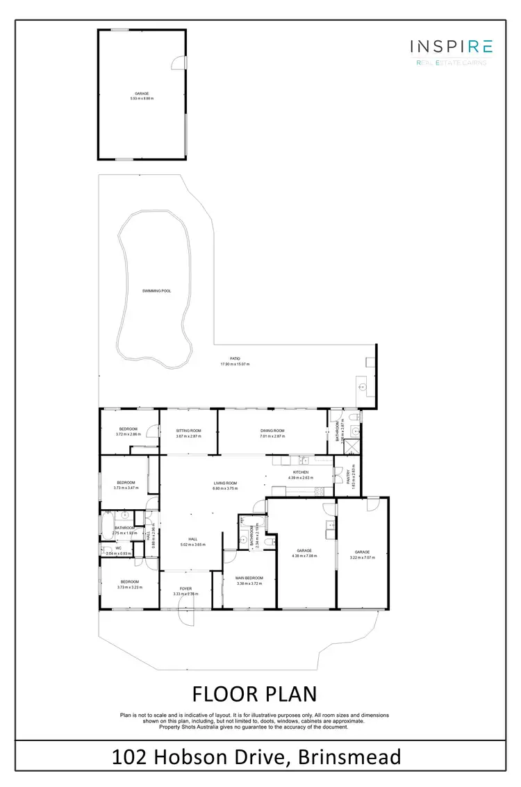 Floorplan of Homely house listing, 102 Hobson Drive, Brinsmead QLD 4870
