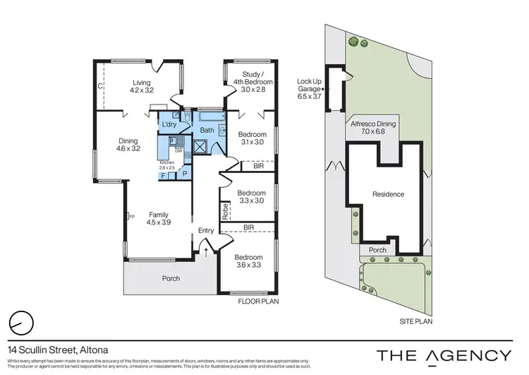 Floorplan of Homely house listing, 14 Scullin Street, Altona VIC 3018
