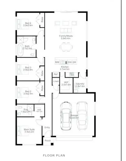 Floorplan of Homely house listing, Address available on request
