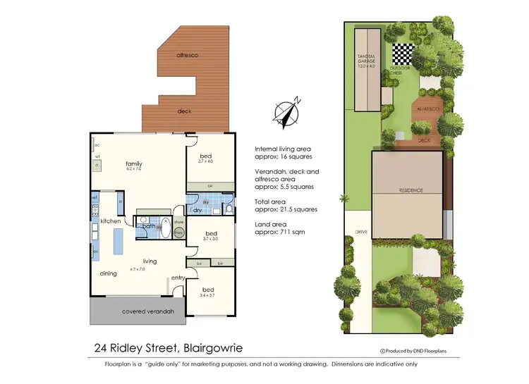 Floorplan of Homely house listing, 24 Ridley Street, Blairgowrie VIC 3942