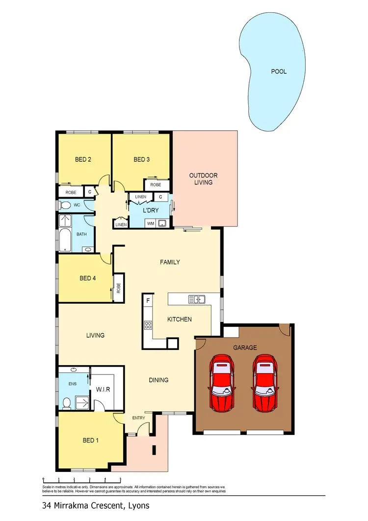 Floorplan of Homely house listing, 34 Mirrakma Crescent, Lyons NT 810