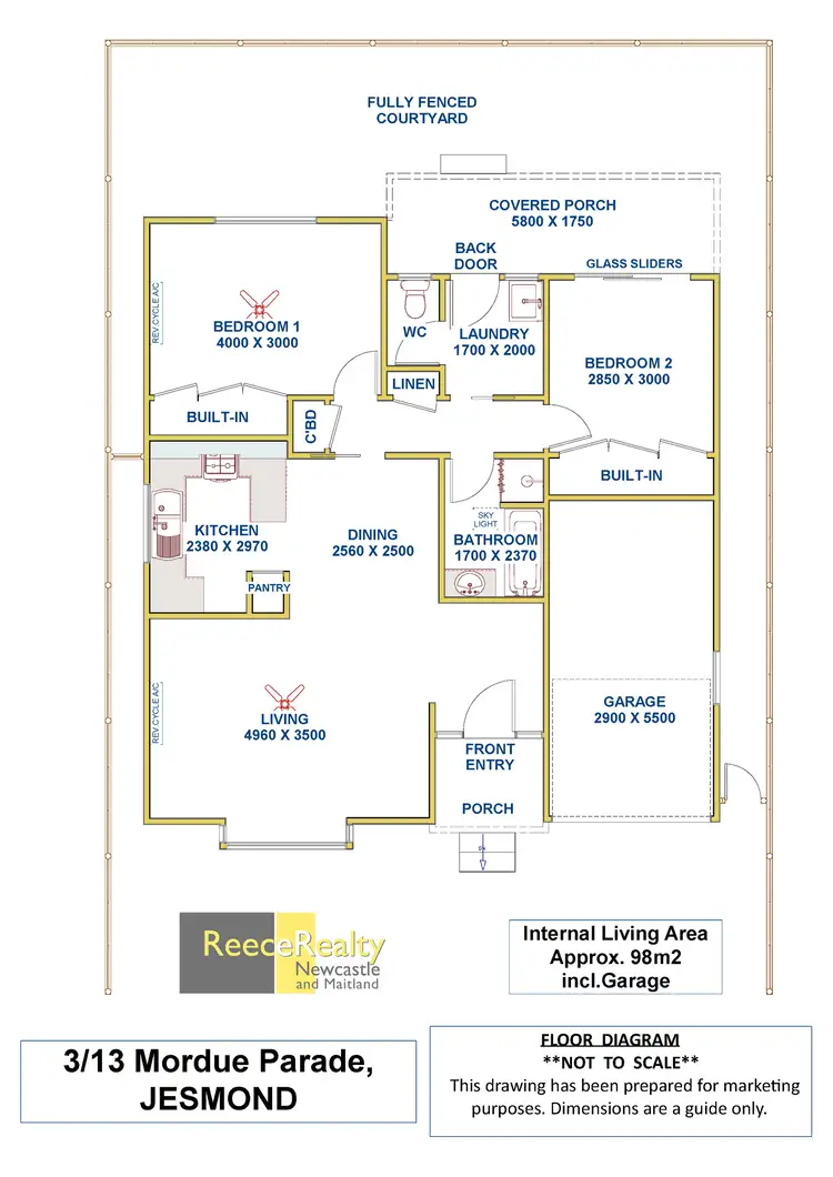 Floorplan of Homely villa listing, 3/13 Mordue Parade, Jesmond NSW 2299