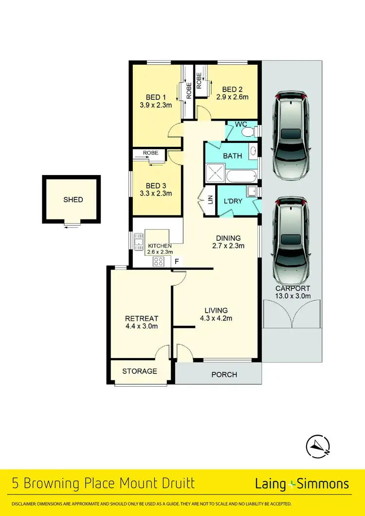 Floorplan of Homely house listing, 5 Browning Close, Mount Druitt NSW 2770