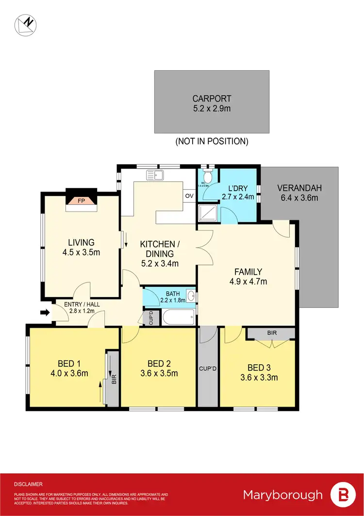 Floorplan of Homely house listing, 147 Broadway, Dunolly VIC 3472