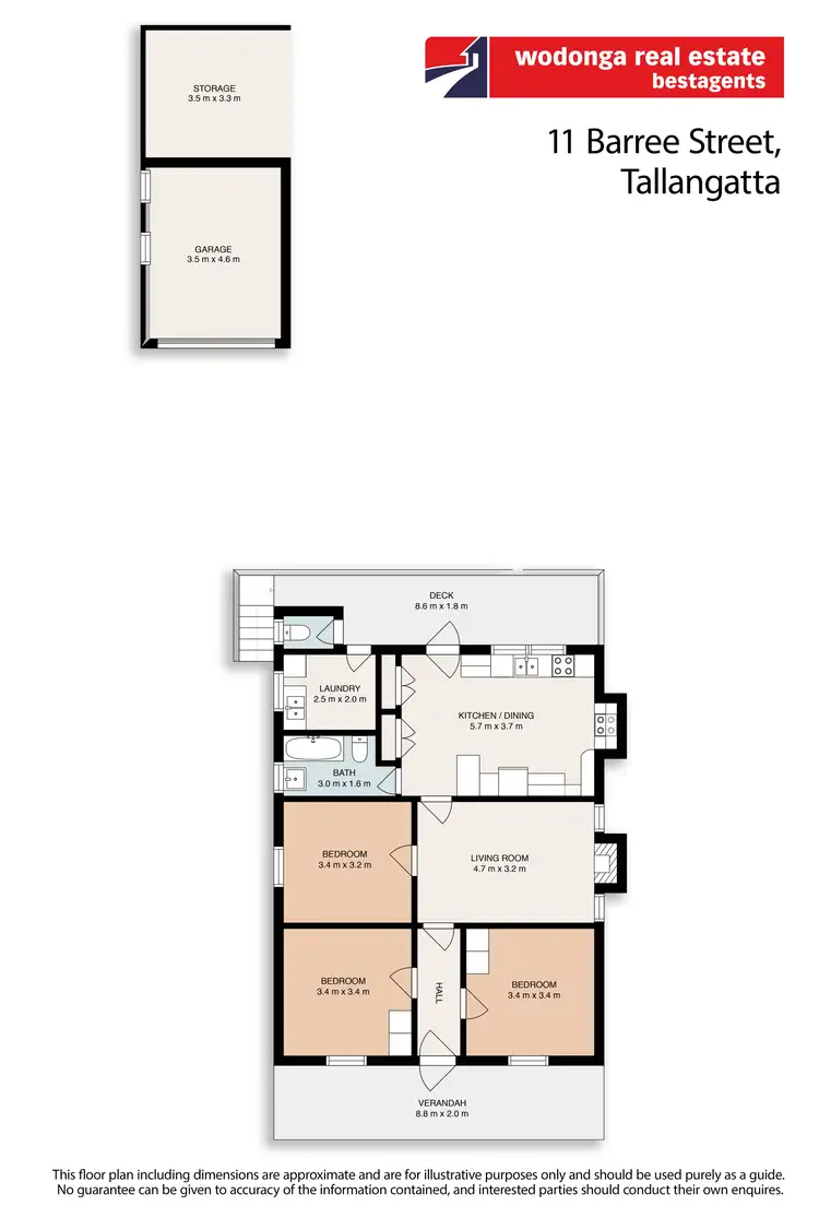Floorplan of Homely house listing, 11 Barree Street, Tallangatta VIC 3700