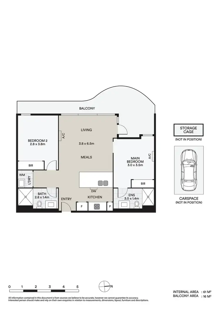 Floorplan of Homely apartment listing, 410/1060 Dandenong Road, Carnegie VIC 3163