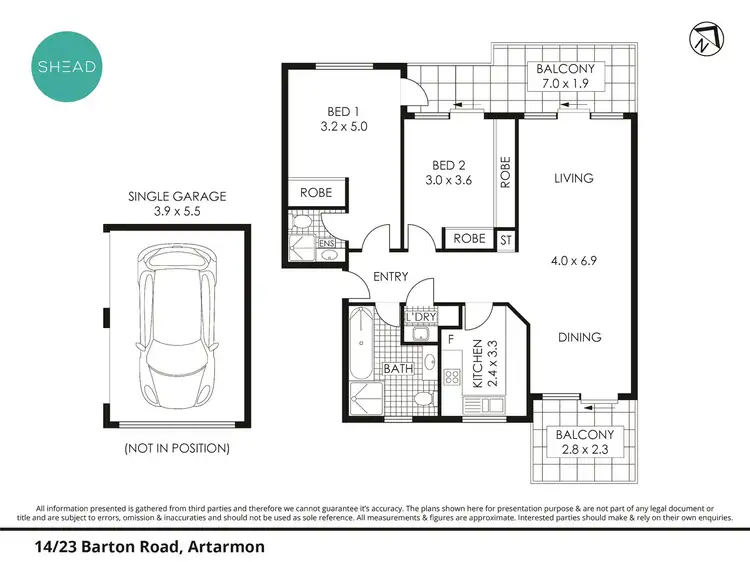 Floorplan of Homely apartment listing, 14/23 Barton Road, Artarmon NSW 2064