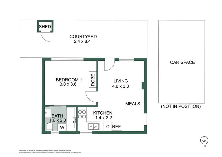 Floorplan of Homely apartment listing, 7/12-26 Marine Parade, Abbotsford VIC 3067