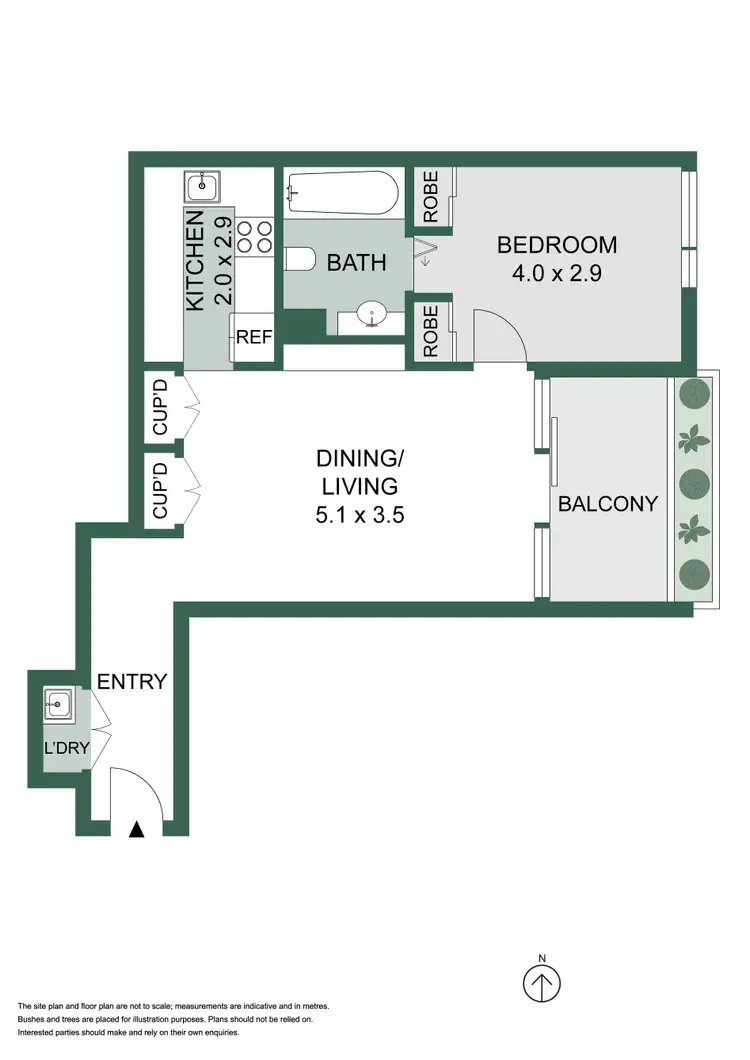 Floorplan of Homely apartment listing, 17/60 Foveaux Street, Surry Hills NSW 2010