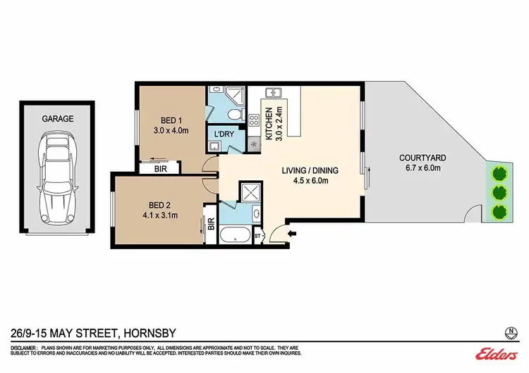 Floorplan of Homely apartment listing, 26/9-15 May Street, Hornsby NSW 2077