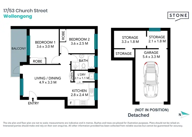Floorplan of Homely apartment listing, 17/53 Church Street, Wollongong NSW 2500