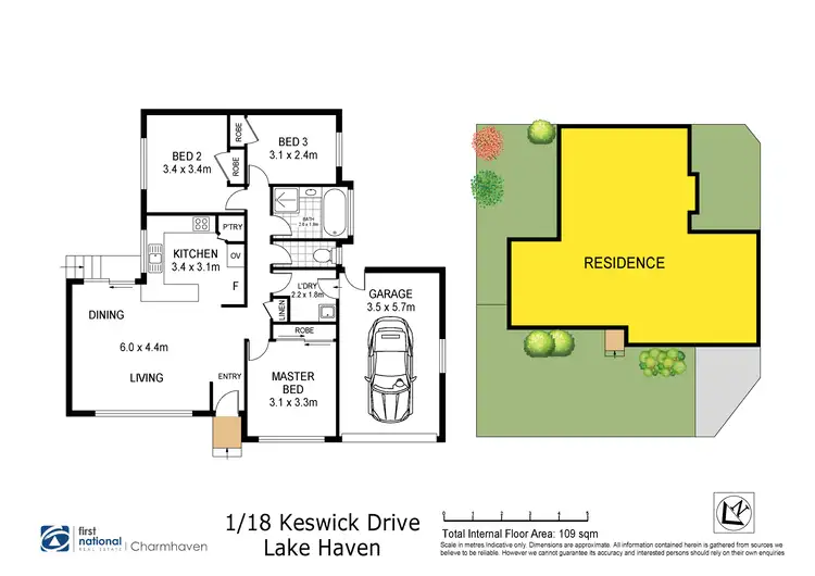 Floorplan of Homely house listing, 1/18 Keswick Drive, Lake Haven NSW 2263