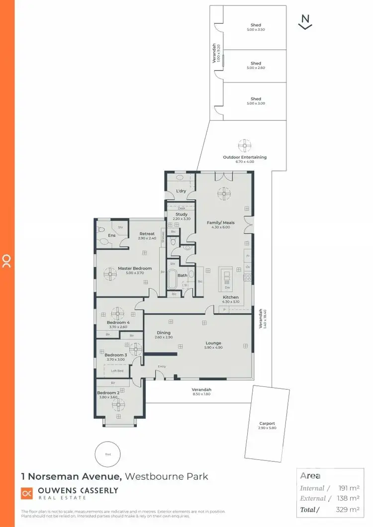 Floorplan of Homely house listing, 1 Norseman Avenue, Westbourne Park SA 5041