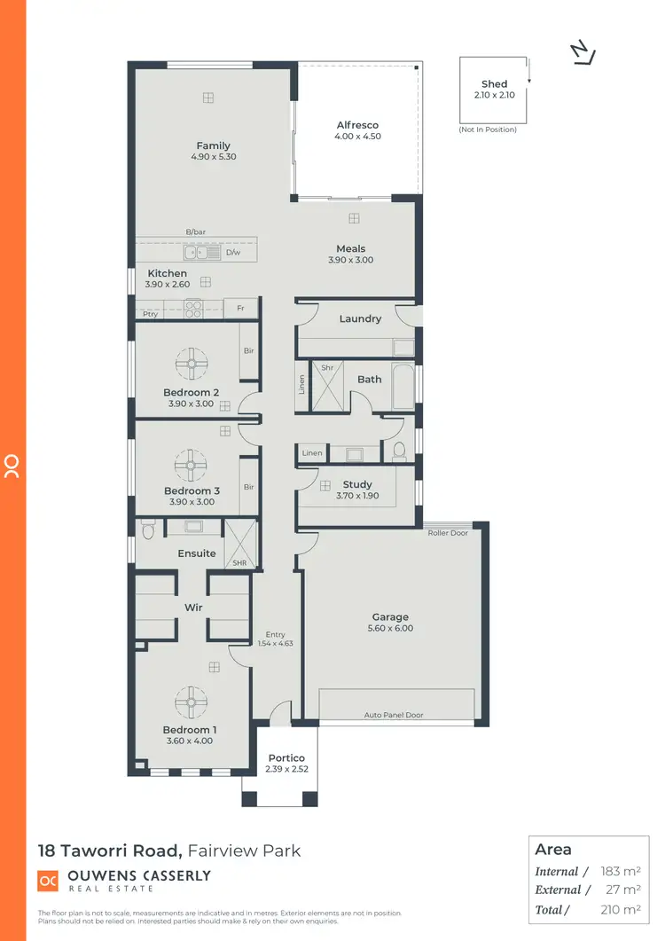 Floorplan of Homely house listing, 18 Taworri Road, Fairview Park SA 5126