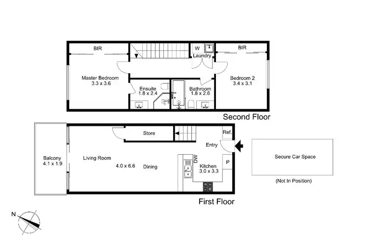 Floorplan of Homely apartment listing, 45/4 Wests Road, Maribyrnong VIC 3032
