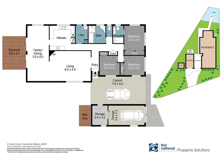 Floorplan of Homely house listing, 2 Creal Court, Currumbin Waters QLD 4223