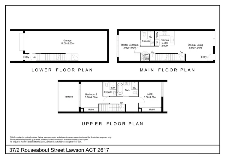 Floorplan of Homely townhouse listing, 37/2 Rouseabout Street, Lawson ACT 2617