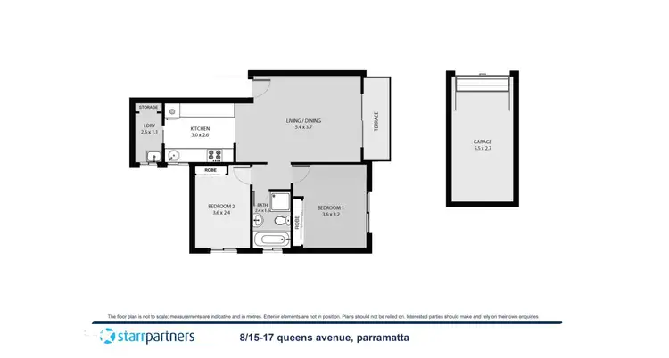 Floorplan of Homely apartment listing, 8/15-17 Queens Avenue, Parramatta NSW 2150