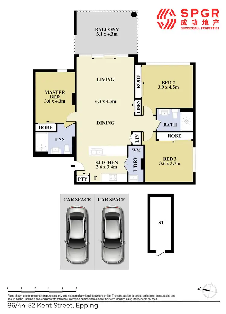 Floorplan of Homely apartment listing, 86/44-52 Kent Street, Epping NSW 2121