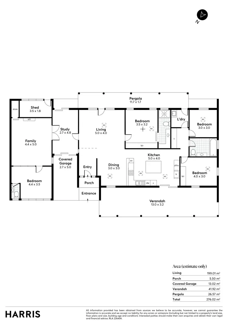 Floorplan of Homely house listing, 16 Reynolds Street, Blackwood SA 5051