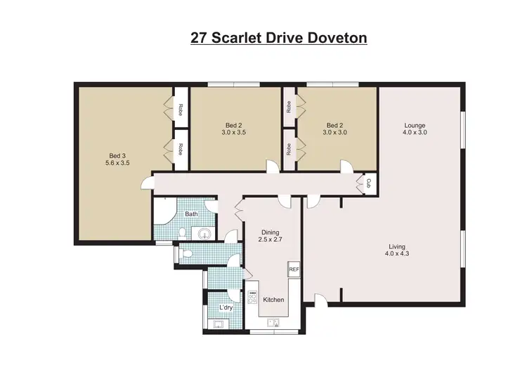 Floorplan of Homely house listing, 27 Scarlet Drive, Doveton VIC 3177
