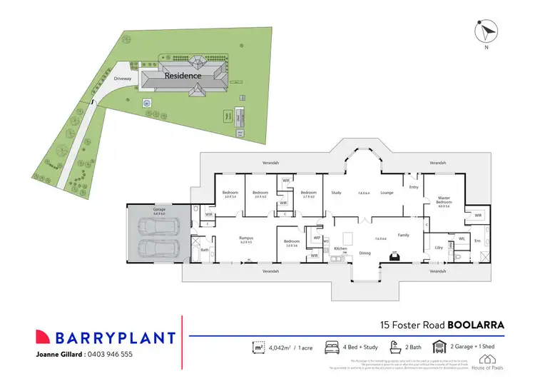Floorplan of Homely rural property listing, 15 Foster Road, Boolarra VIC 3870