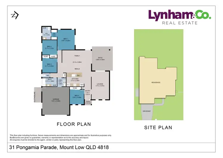 Floorplan of Homely house listing, 31 Pongamia Parade, Mount Low QLD 4818
