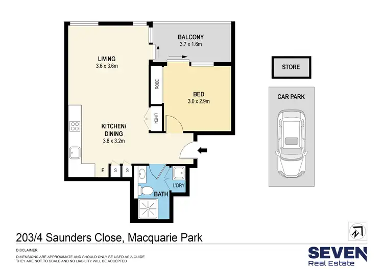 Floorplan of Homely apartment listing, 203/4 Saunders Close, Macquarie Park NSW 2113