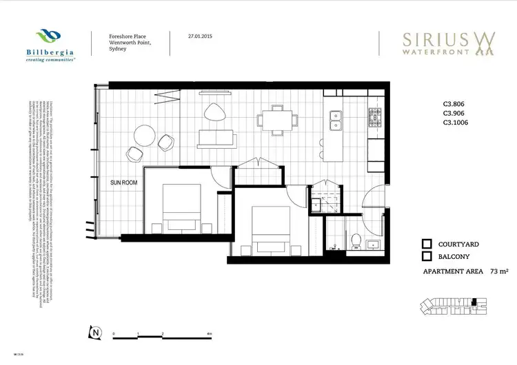 Floorplan of Homely apartment listing, 902/3 Foreshore Place, Wentworth Point NSW 2127