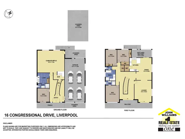 Floorplan of Homely house listing, 16 Congressional Drive, Liverpool NSW 2170