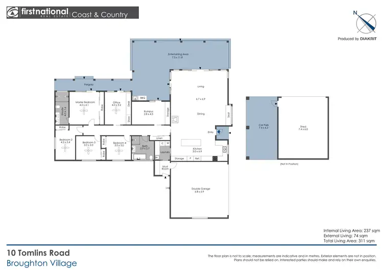 Floorplan of Homely house listing, 10 Tomlins Road, Broughton Village NSW 2534