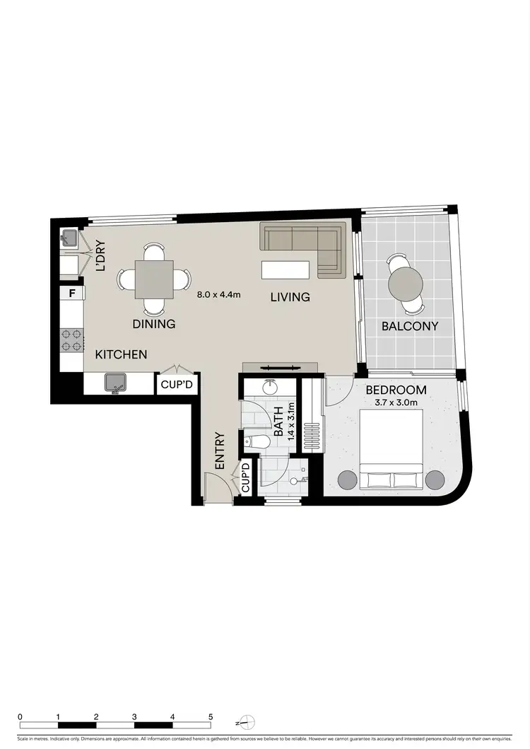 Floorplan of Homely apartment listing, 607/228 Elizabeth Street, Surry Hills NSW 2010