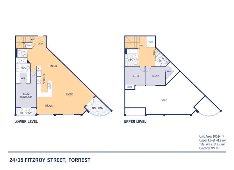 Floorplan of Homely apartment listing, 24/15 Fitzroy Street, Forrest ACT 2603