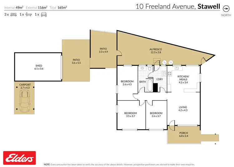 Floorplan of Homely house listing, 10 Freeland Avenue, Stawell VIC 3380
