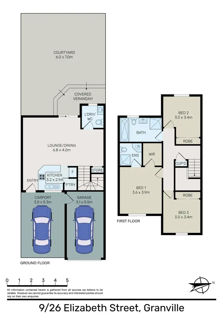 Floorplan of Homely townhouse listing, 9/26-30 Elizabeth Street, Granville NSW 2142