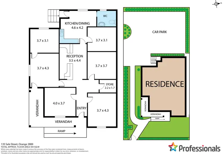 Floorplan of Homely house listing, 135 Sale Street, Orange NSW 2800