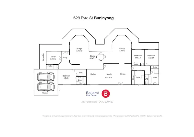 Floorplan of Homely house listing, 628 Eyre Street, Buninyong VIC 3357